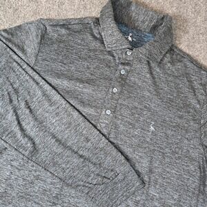 Tailorbyrd Collection Men's Long Sleeve Polo Shirt Casual‎ Gray Heathered